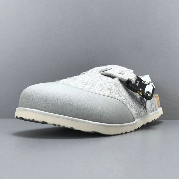 DIOR AND BIRKENSTOCK Tokyo mules in grey nubuck leather - Picture 7 of 13